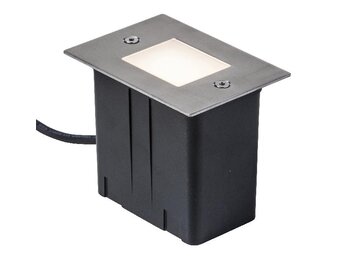 Heissner vlonder- en wandverlichting 2W warm wit RVS