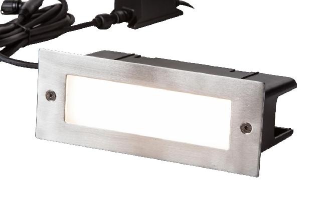 Heissner vlonder- en wandverlichting 4W warm wit RVS