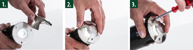 Heissner afdekking vlonderverlichting rond 1 kamer