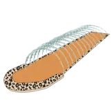 Waterglijbaan Enkel Beige Panterprint