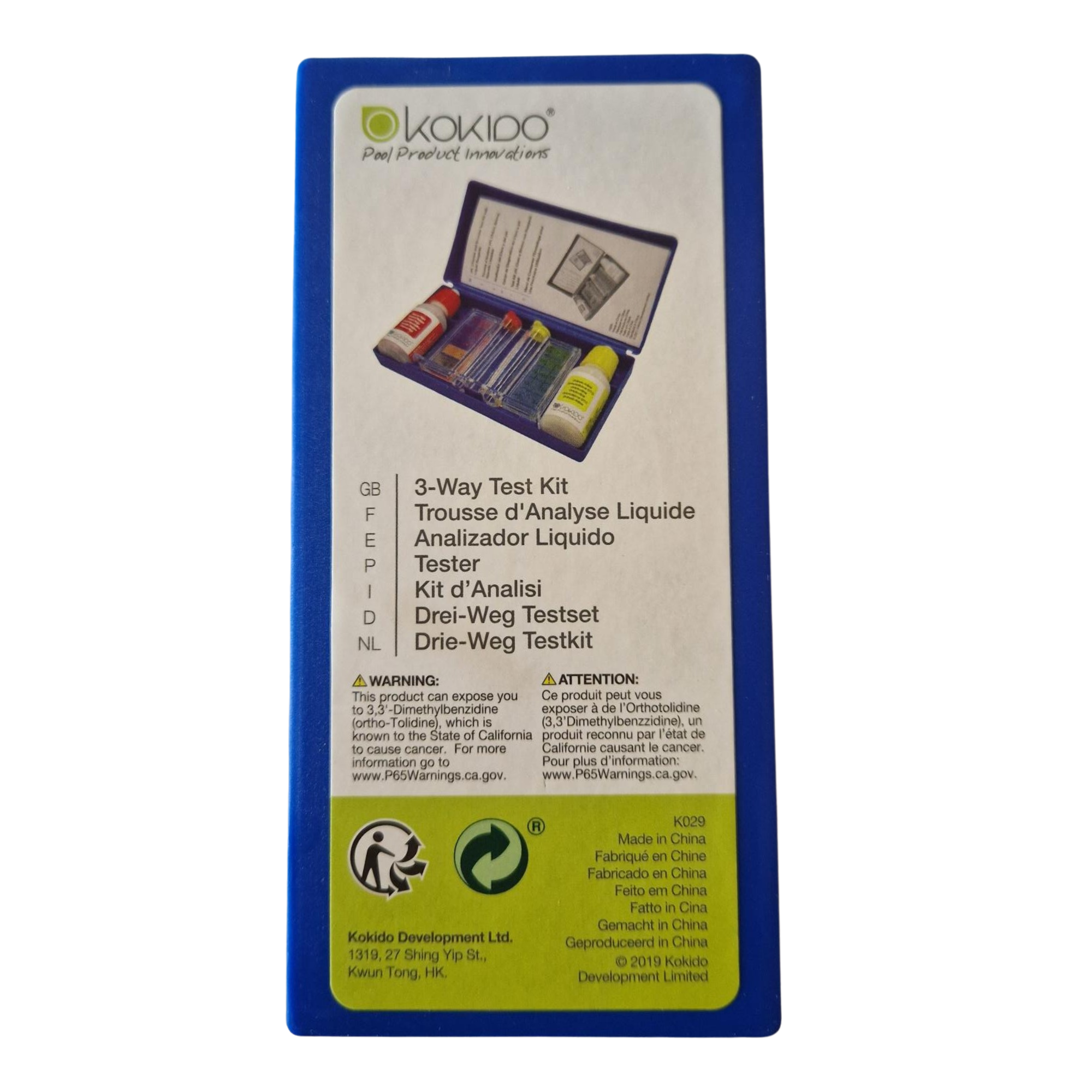 Kokido Pooltester pH en RX - Testset met vloeistof