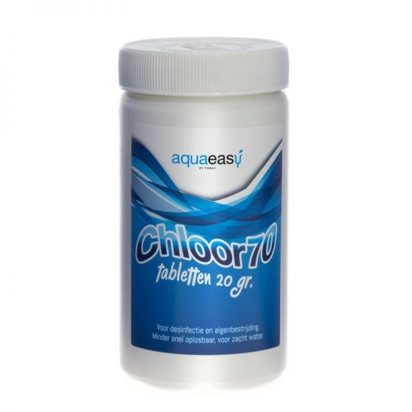 Aqua Easy Chloor 70 tabletten 20 grams – 1 kg | Niet Gestabiliseerd Chloor