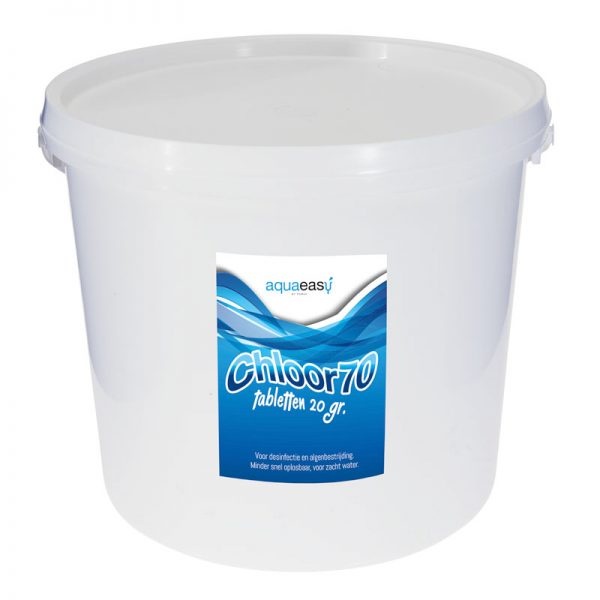 Aqua Easy Chloor 70 tabletten 20 grams – 10 kg | Niet Gestabiliseerd Chloor