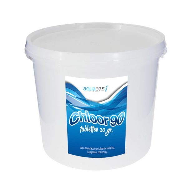 Aqua Easy Chloor 90 mini-tabletten 20 gram – 5 kg | Gestabiliseerd chloor