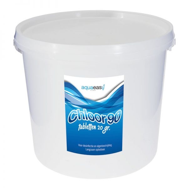 Aqua Easy Chloor 90 mini-tabletten 20 gram – 10 kg | Gestabiliseerd chloor