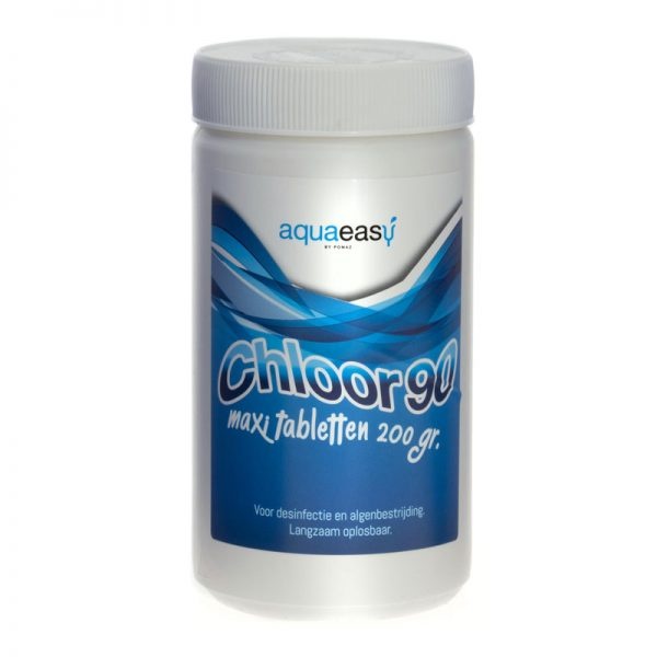 Aqua Easy Chloor 90 maxi-tabletten 200 gram – 1 kg | Gestabiliseerd chloor