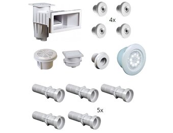 Set Inbouwdelen Hayward Voor Folie Zwembaden Tot 3x5 meter
