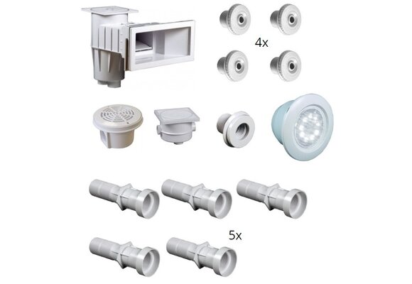 Set Inbouwdelen Hayward Voor Folie Zwembaden Tot 3x5 meter