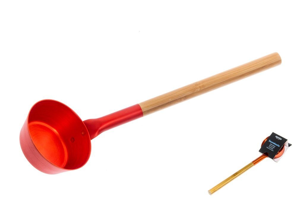 Rento Sauna Aluminium lepel rood