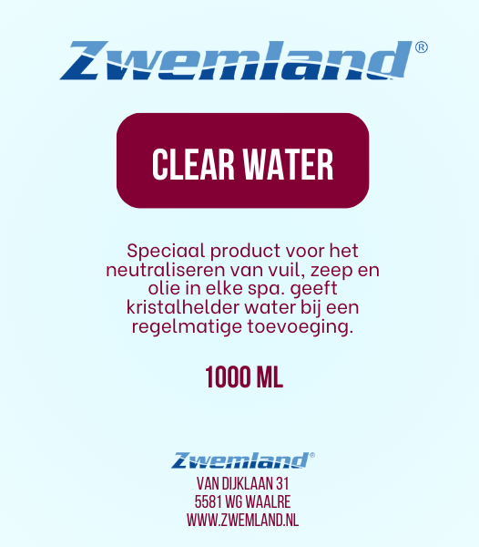 Zwemland Clear Water 1 Liter