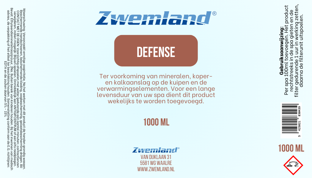 Zwemland Defence 1 Liter