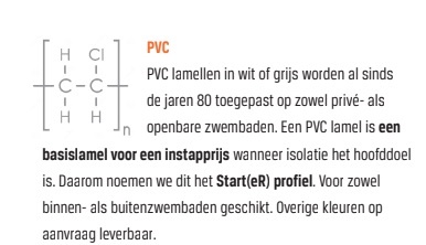 Zwemland PVC Lamellen