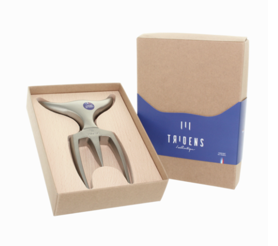 Brushed Fork & beechwood base