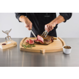 Tridens Brushed Fork & Goyon-Chazeau cutting set