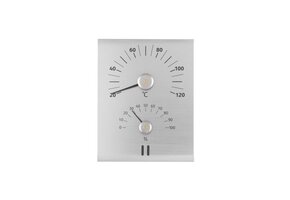 Rento Aluminium Sauna Thermometer - Hygrometer