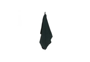 Rento Handdoek Kenno 50x70 cm Zwart / Donker groen
