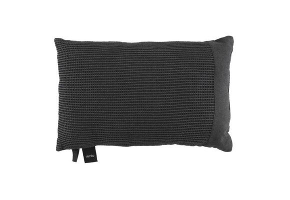 Rento Kenno Kussen XL 50x33 cm | Zwart/Grijs