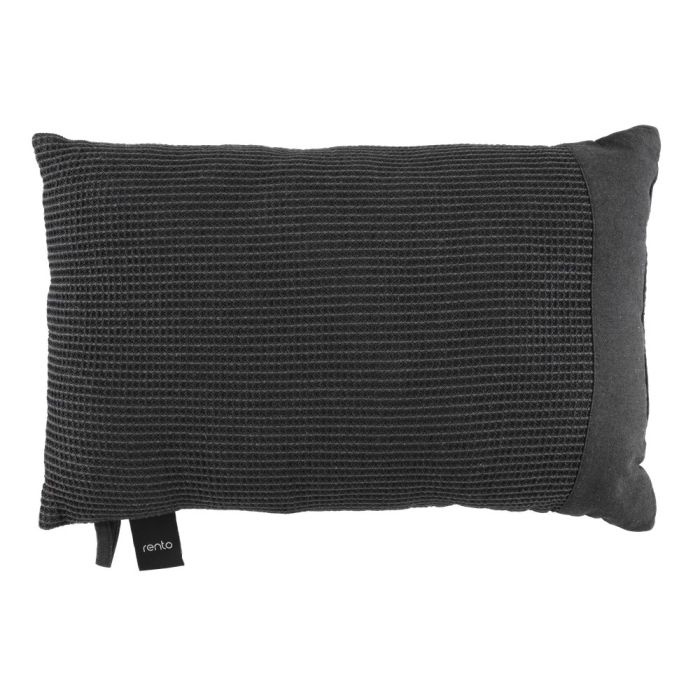 Rento Kenno Kussen XL 50x33 cm | Zwart/Grijs