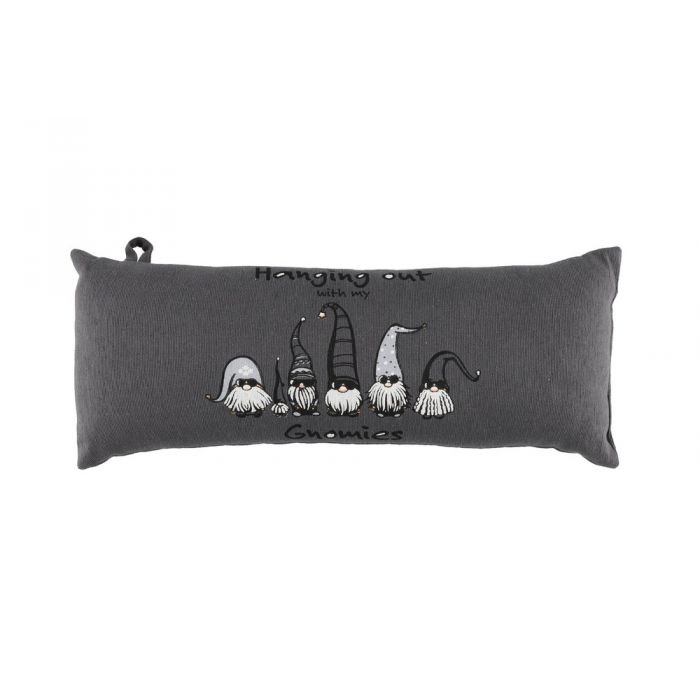 Rento sauna kussen ''Hanging out with my gnomies'' 55x22 cm | Grijs