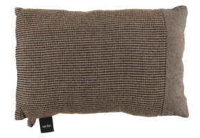 Rento Kenno Kussen XL 50x33 cm | Zwart/Bruin