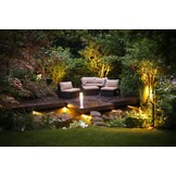 Heissner spot tuinlamp 7W warm wit metaal