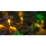 Heissner spot tuinlamp 7W warm wit metaal