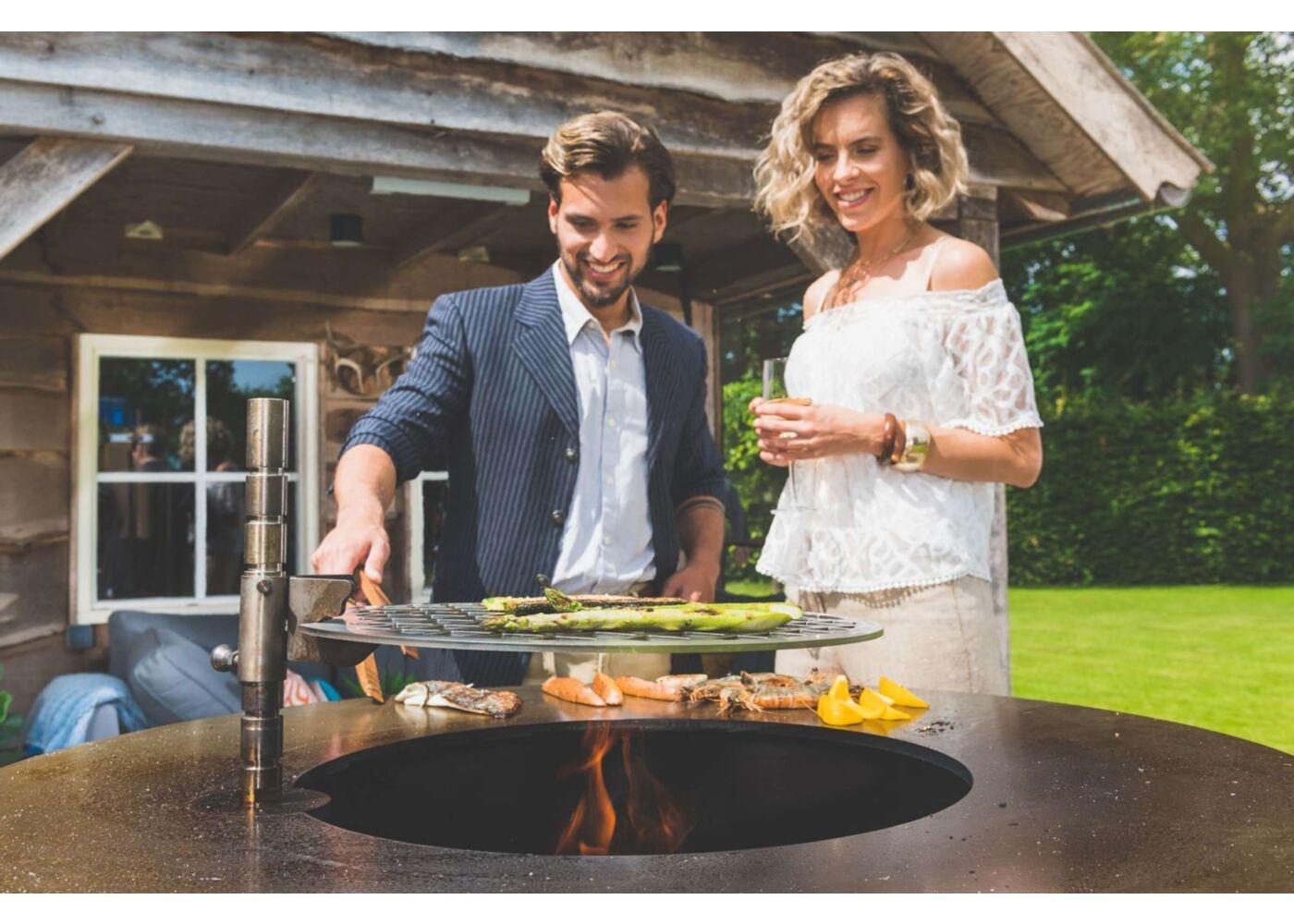 fiQ Vuurschaal Plancha Barbecue Extra Large