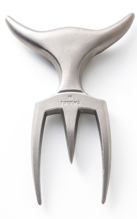 Brushed Fork & beechwood base