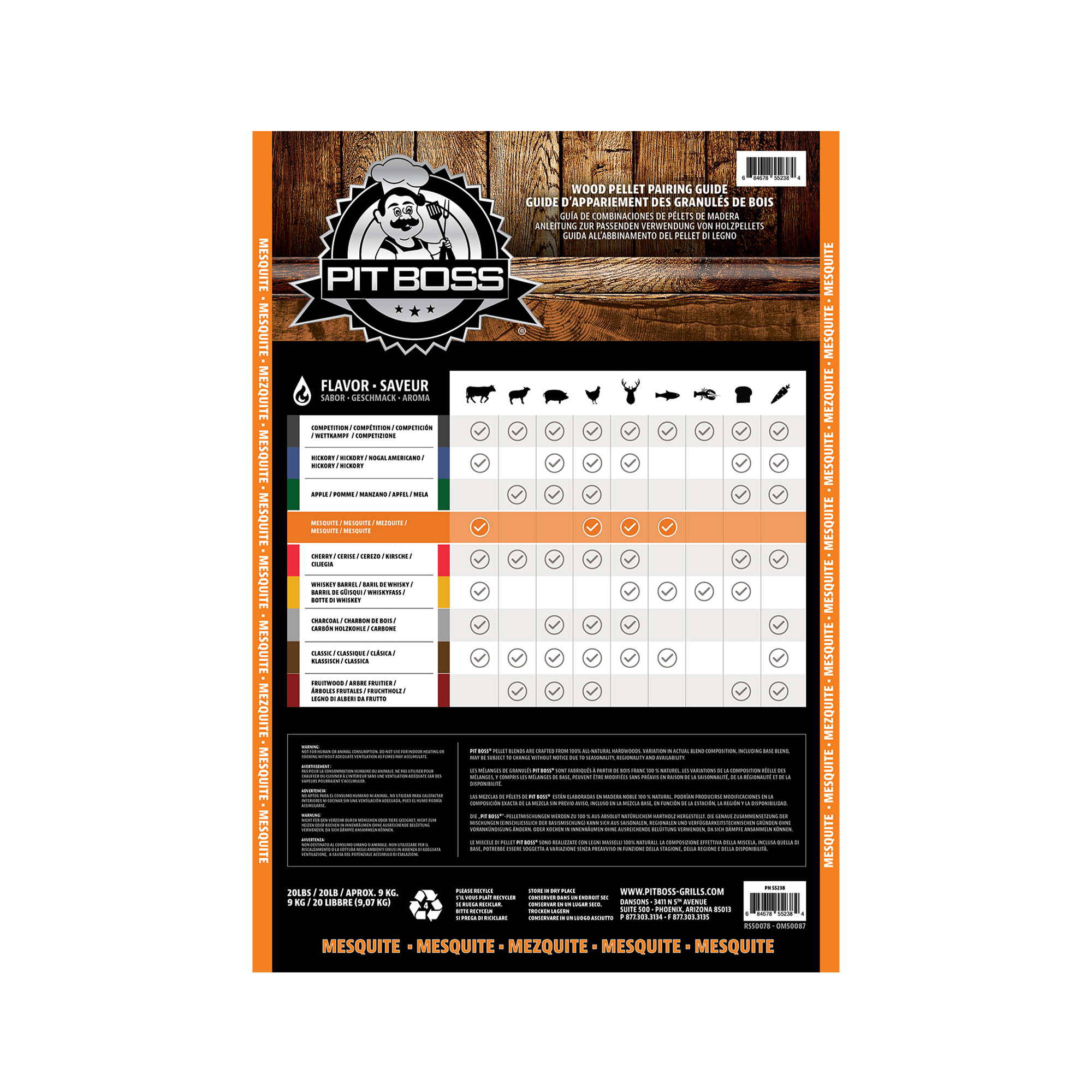 Pit Boss Hout Pellets Barbecue Mesquite Blend - 9kg