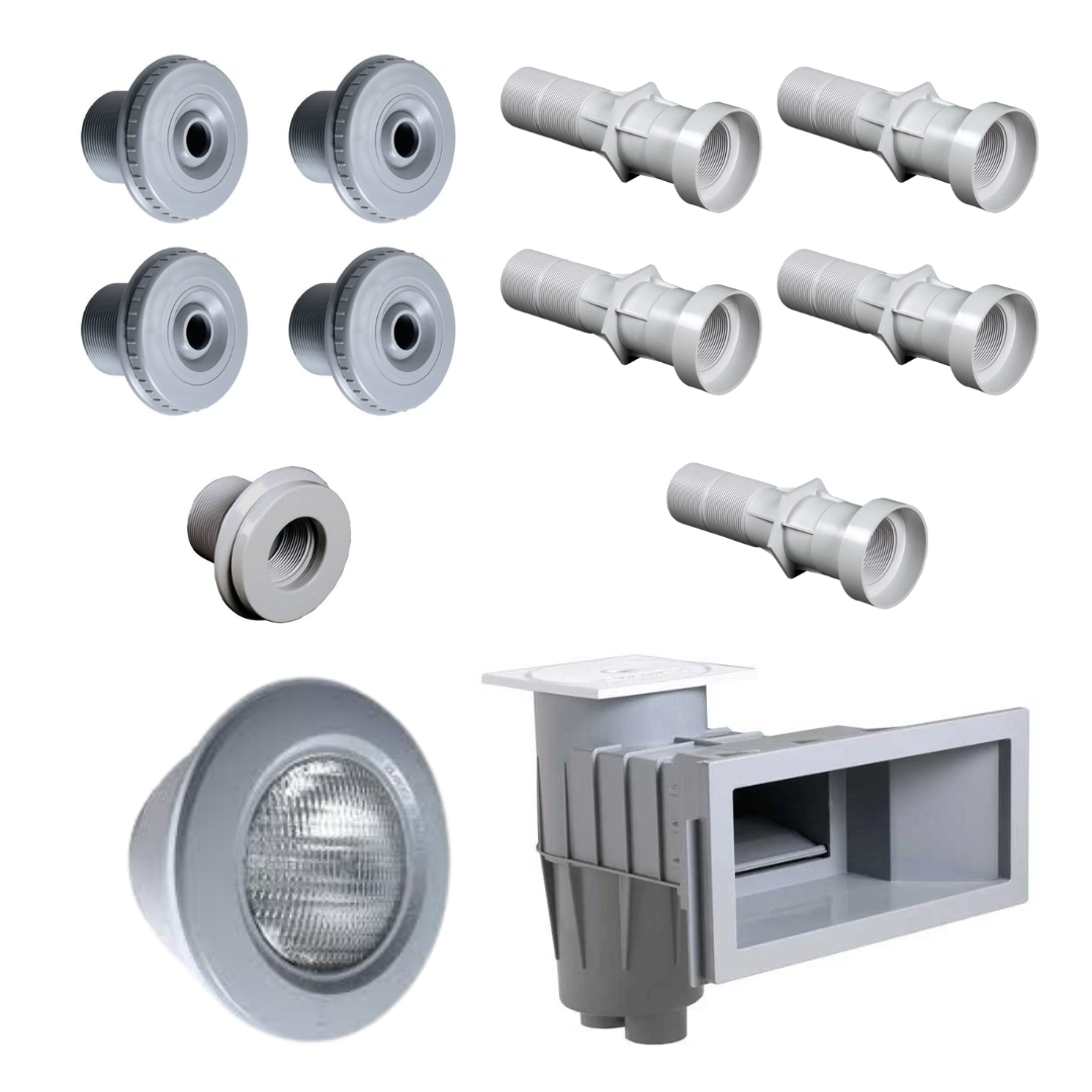 Set Inbouwdelen Hayward Kleine Zwembaden Grijs - 1 skimmer (folie)