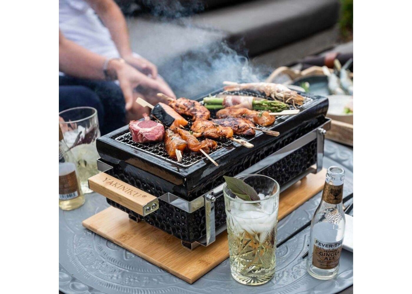 Yakiniku Shichirin Tafelgrill Rechthoekig - Houtskool BBQ