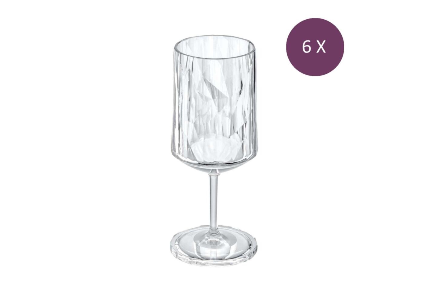 Koziol superglas club No.04 wijnglas 300 ml set van 6 stuks