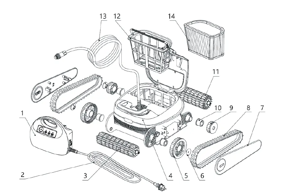 Flotide automatische zwembadrobot XR2