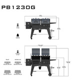 Pit Boss Navigator 1230 | Combi Grill - Pellet en Gas BBQ