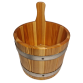 Sauna emmer 5 liter, blank gelakt