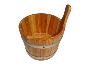 Sauna emmer 5 liter, blank gelakt