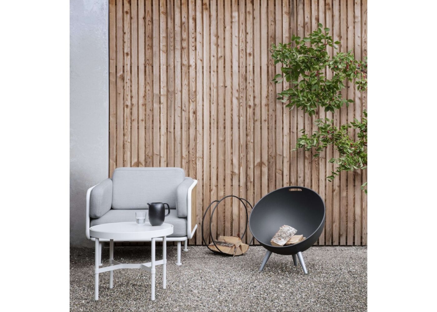 FireGlobe Barbecue Brandhout Houder - Haardopslag