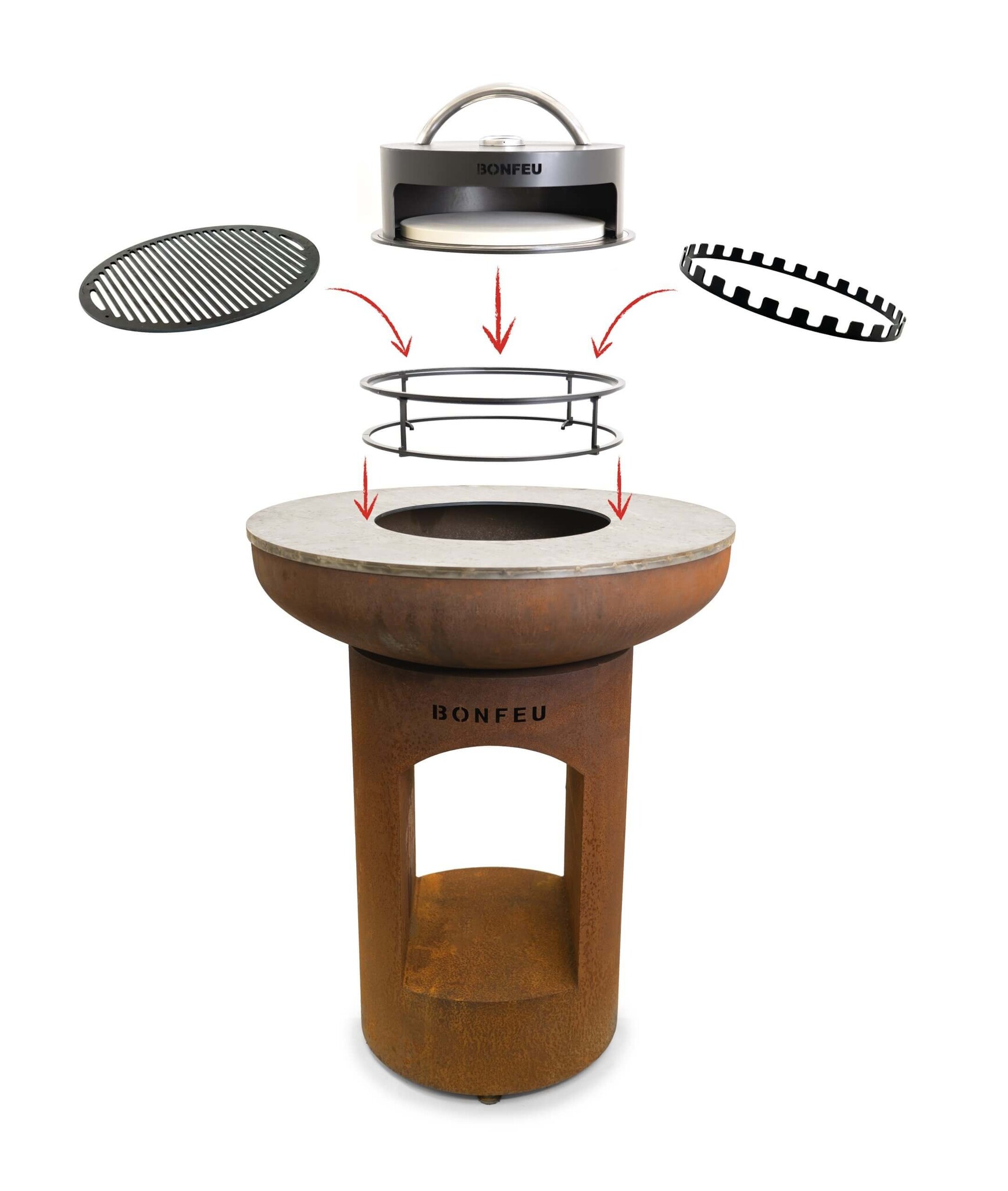 Bonfeu standaard voor plancha