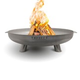 MOODZ vuurschaal met voet en hendel RVS