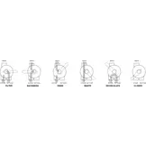 Praher 6-weg klep 1 1/2" binnendraad zwart