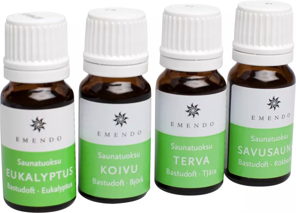 Emendo set Sauna geuren 4x10ml - Etherische olie