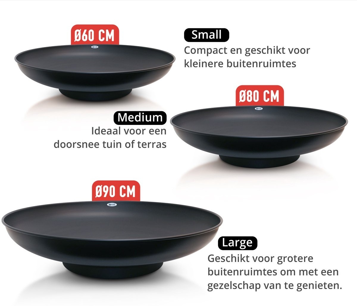 HEAT vuurschaal classic 90 cm