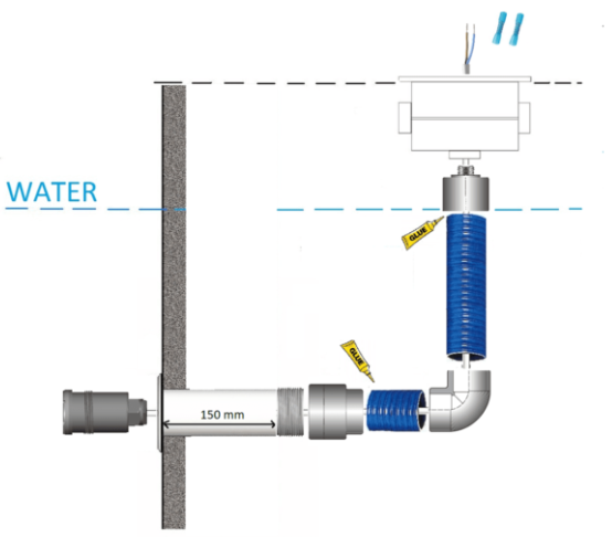Seamaid tubular mini projector koud wit