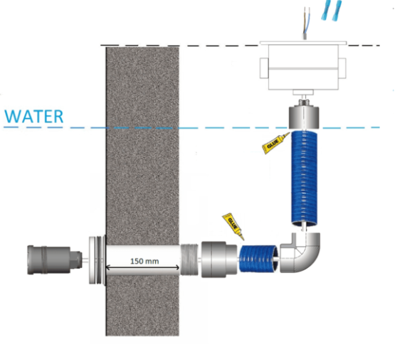 Seamaid tubular mini projector koud wit