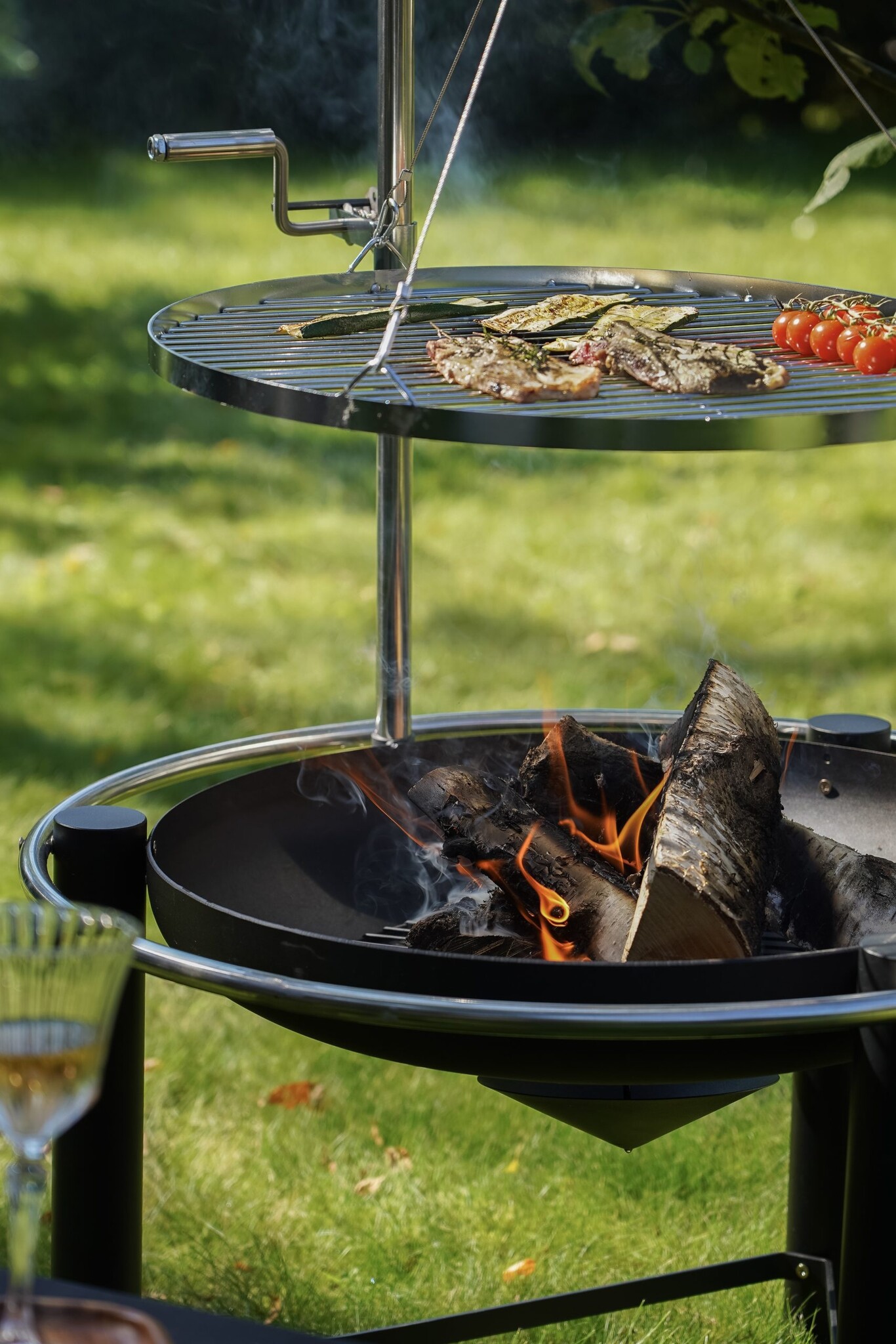 HEAT vuurschaal Pendal met grillrooster