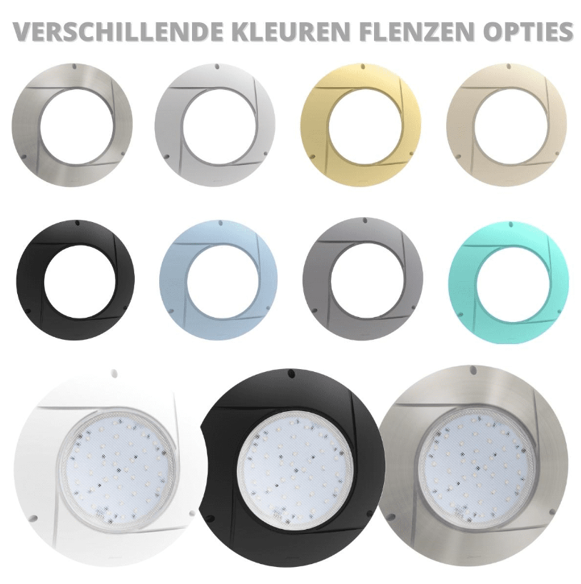 Seamaid zwembadlamp - koud wit - plat model