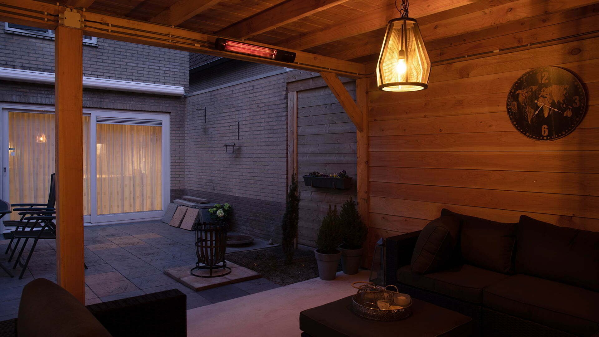 Sunred terrasverwarmer wand 2000W