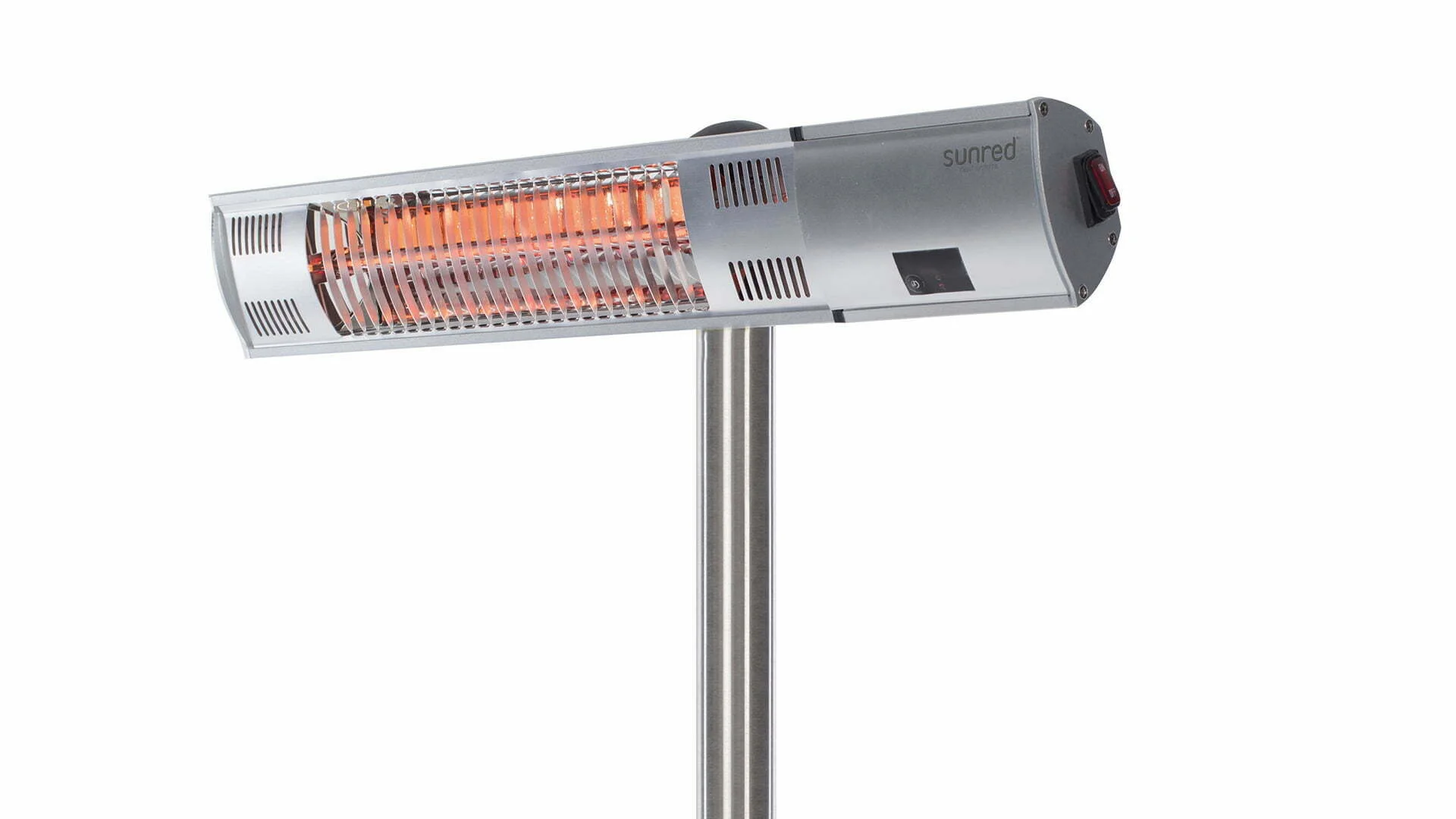 Sunred terrasverwarmer Ultra Zilver staand