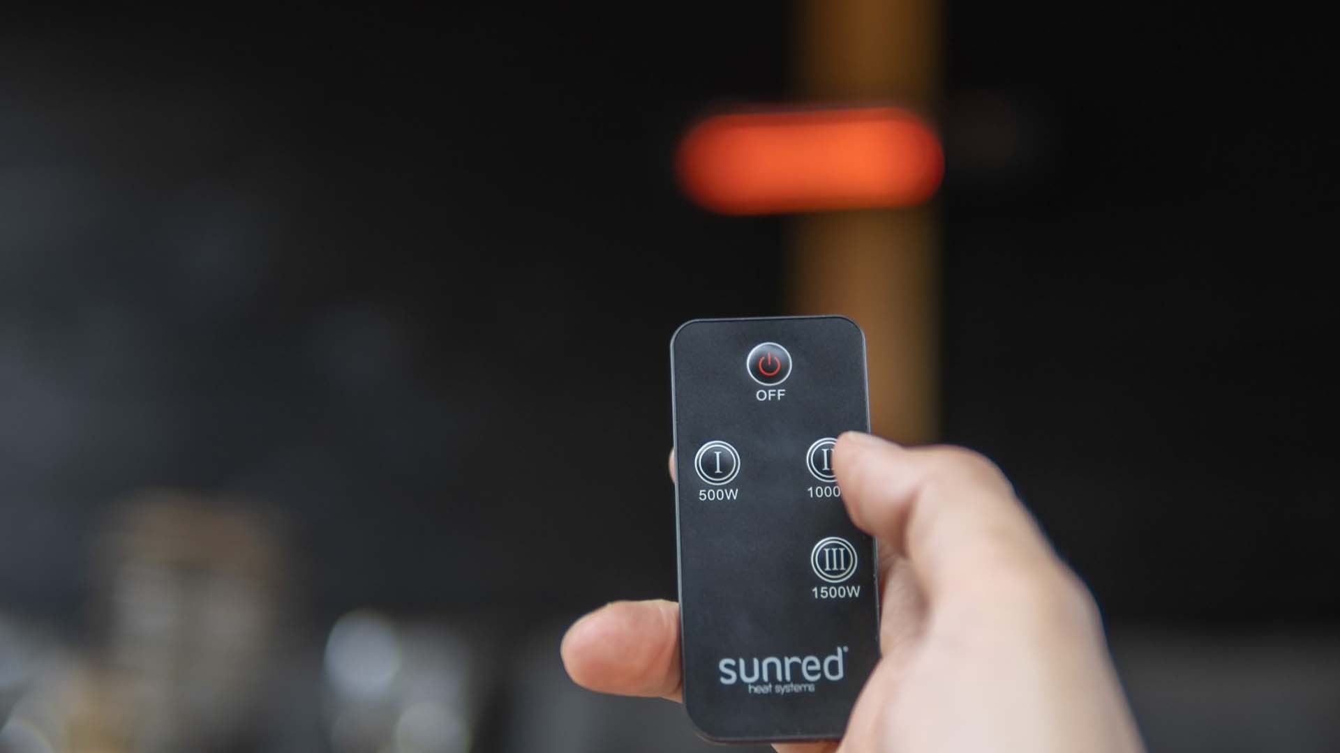Sunred terrasverwarmer Fortuna wand 1500W