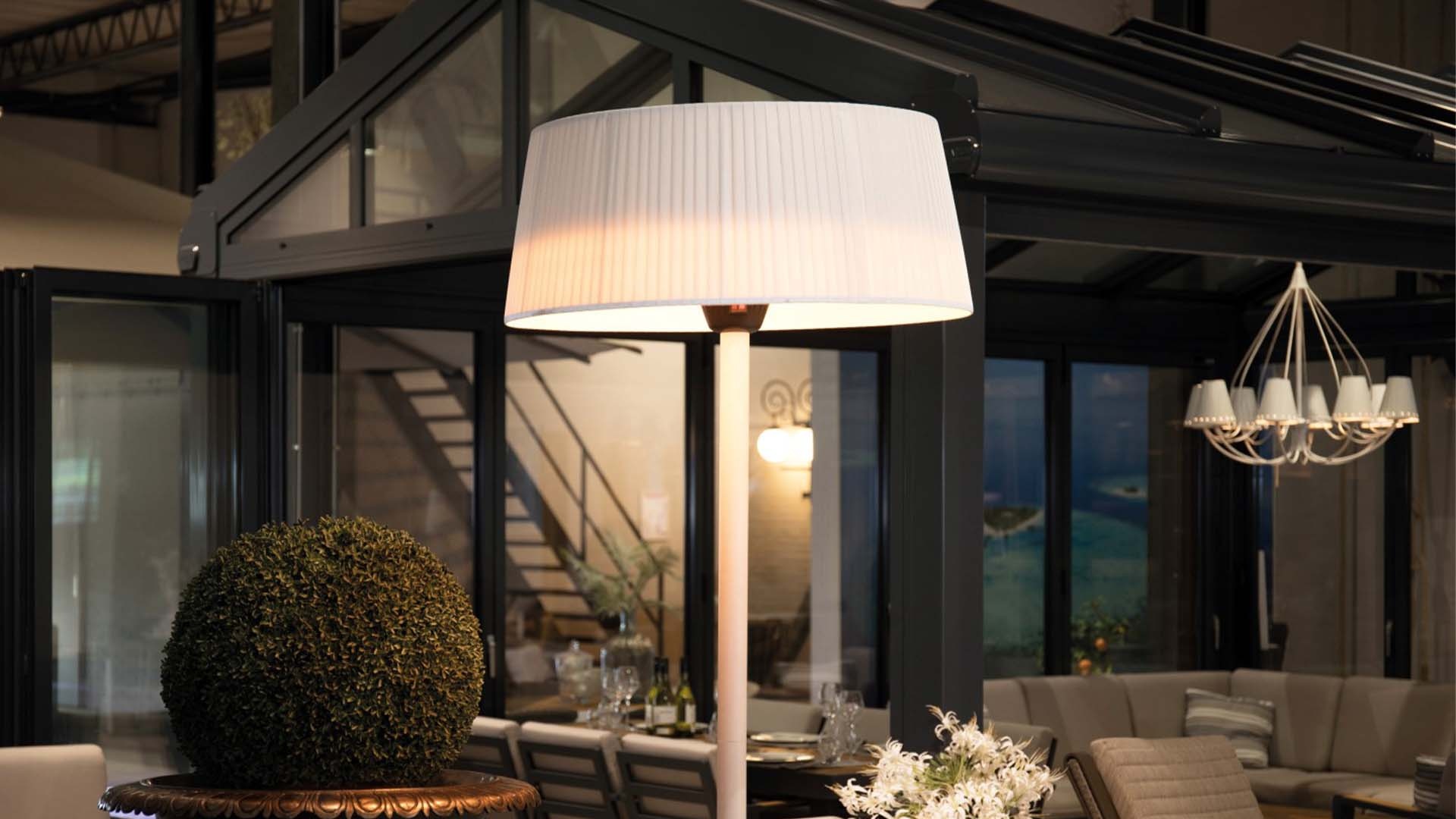 Sunred terrasverwarmer Artix Wit Staand